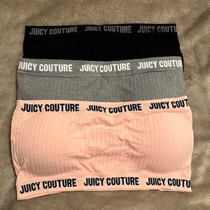 BRAND NEW 3 Juicy Couture strapless bra’s